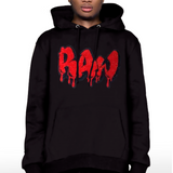 Men RAW Drip Red Bling Hoodie