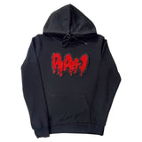 Men RAW Drip Red Bling Hoodie