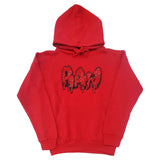 Men RAW Drip Red Bling Hoodie