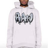 Men RAW Drip Silver Bling Hoodie