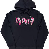 Men RAW Drip Camo Pink Chenille Hoodie