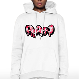 Men RAW Drip Camo Pink Chenille Hoodie