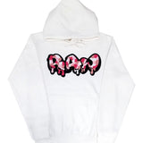 Men RAW Drip Camo Pink Chenille Hoodie