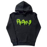 Men RAW Drip Lime Green Chenille Hoodie