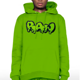 Men RAW Drip Lime Green Chenille Hoodie