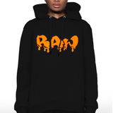 Men RAW Drip Orange Chenille Hoodie