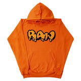 Men RAW Drip Orange Chenille Hoodie