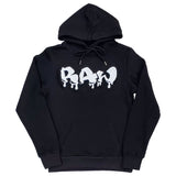 Men RAW Drip White Chenille Hoodie