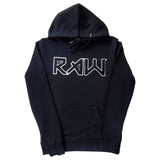 Men RAW Edition 1 Black Chenille Hoodie