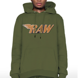 Men RAW Wing Gold Chenille Hoodie