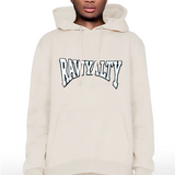 Men Rawyalty White Chenille Hoodie