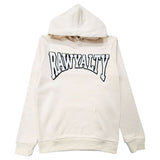 Men Rawyalty White Chenille Hoodie