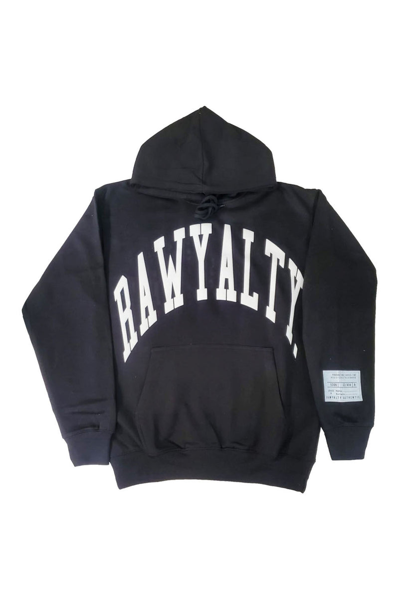 Men Rawyalty Authentic White Puff Print Hoodie