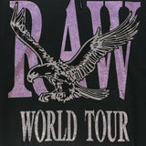 Men RAW World Tour Purple Bling Hoodie