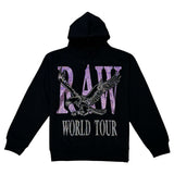 Men RAW World Tour Purple Bling Hoodie