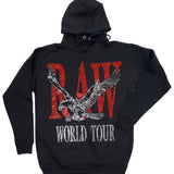 Men RAW World Tour Red Bling Hoodie