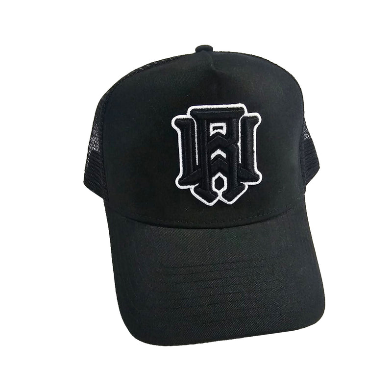 Men 3D Stitch Logo Black Embroidery Hat - Rawyalty Clothing