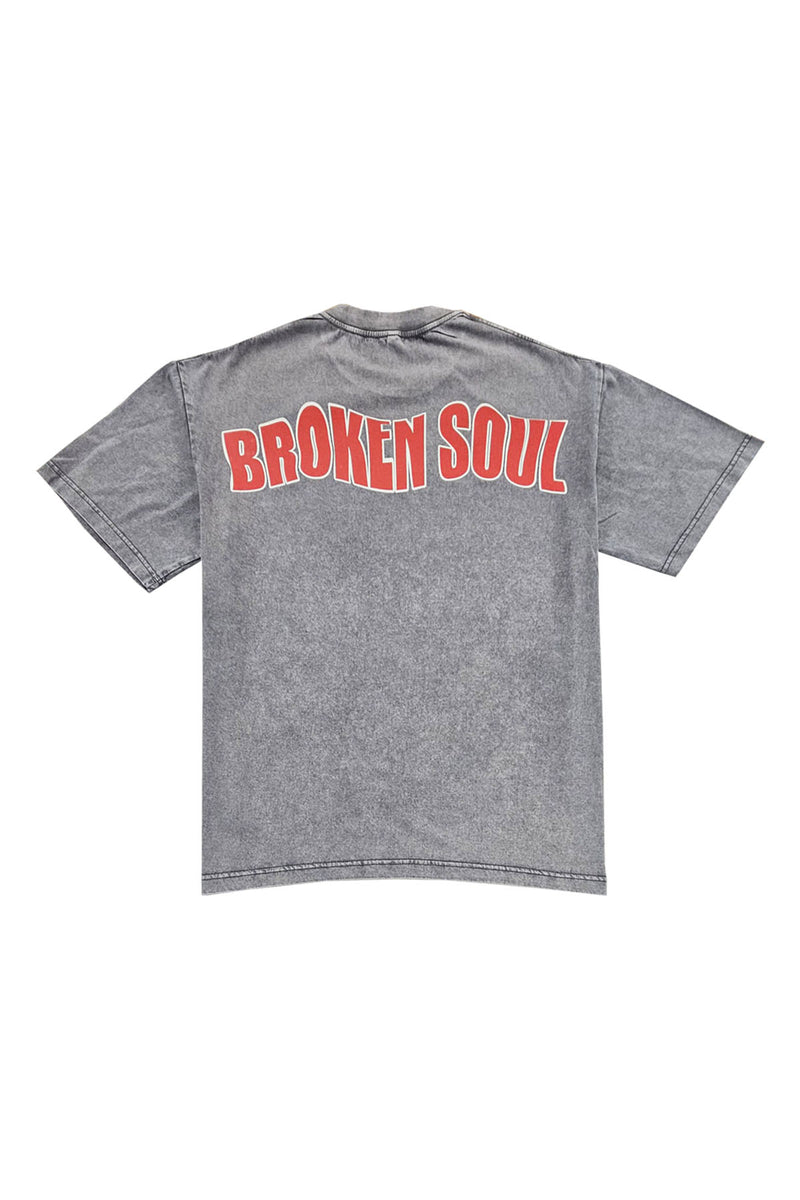 Men Broken Soul Motion Oversized T-Shirt
