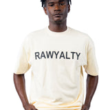 Men 007 RAWYALTY Black Rubberized Oversized T-Shirt