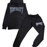 Men Rawyalty Grey Chenille Hoodie and Joggers Set