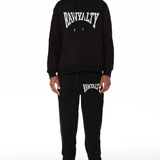 Men Rawyalty White Chenille Hoodie and Joggers Set