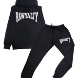 Men Rawyalty White Chenille Hoodie and Joggers Set