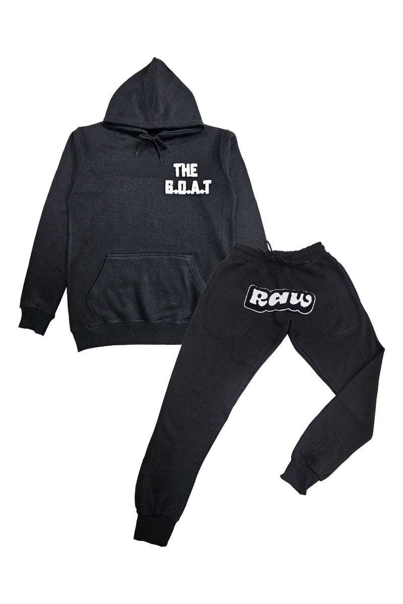 Men The GOAT Chenille Hoodie and Jogger Set