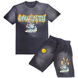 Men Earth is Watching T-Shirt and Cotton Shorts Set