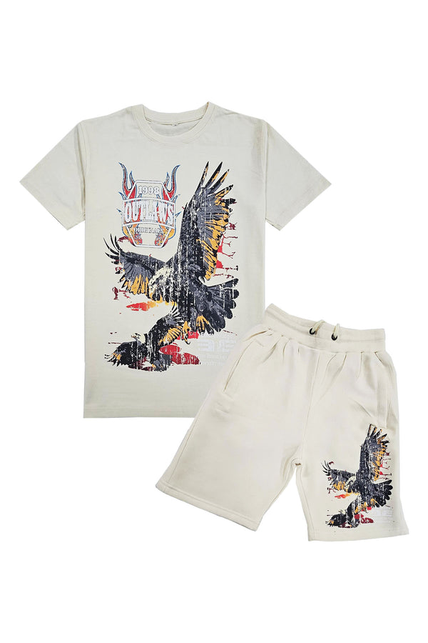 Men Outlaws T-Shirt and Cotton Shorts Set