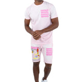 Men Rawyalty Into The Dark T-Shirt and Cotton Shorts Set
