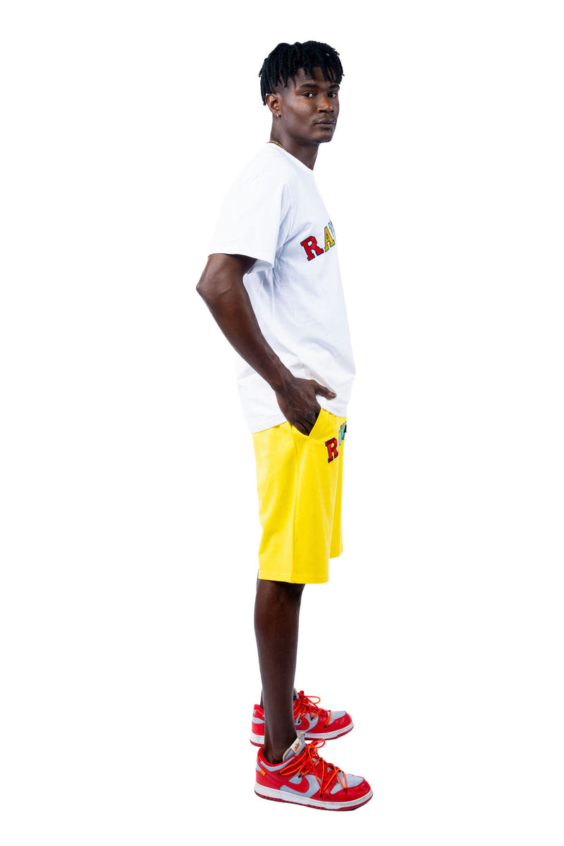 Men A7 Rawyalty Embroidery T-Shirt and Cotton Shorts Set