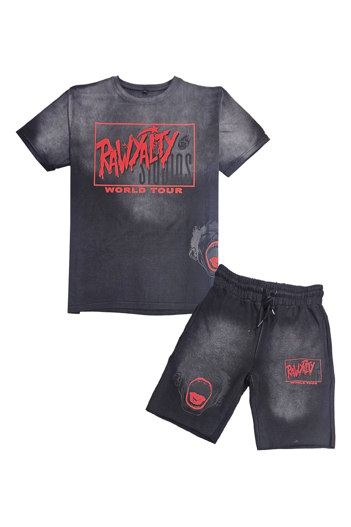 Men Rawyalty Studios T-Shirt and Cotton Shorts Set