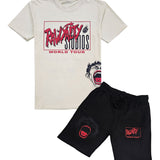 Men Rawyalty Studios T-Shirt and Cotton Shorts Set