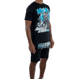 Men The Mad Scientist T-Shirt and Cotton Shorts Set