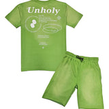 Men Unholy T-Shirt and Cotton Shorts Set