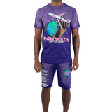 Men Worldwide T-Shirt and Cotton Shorts Set