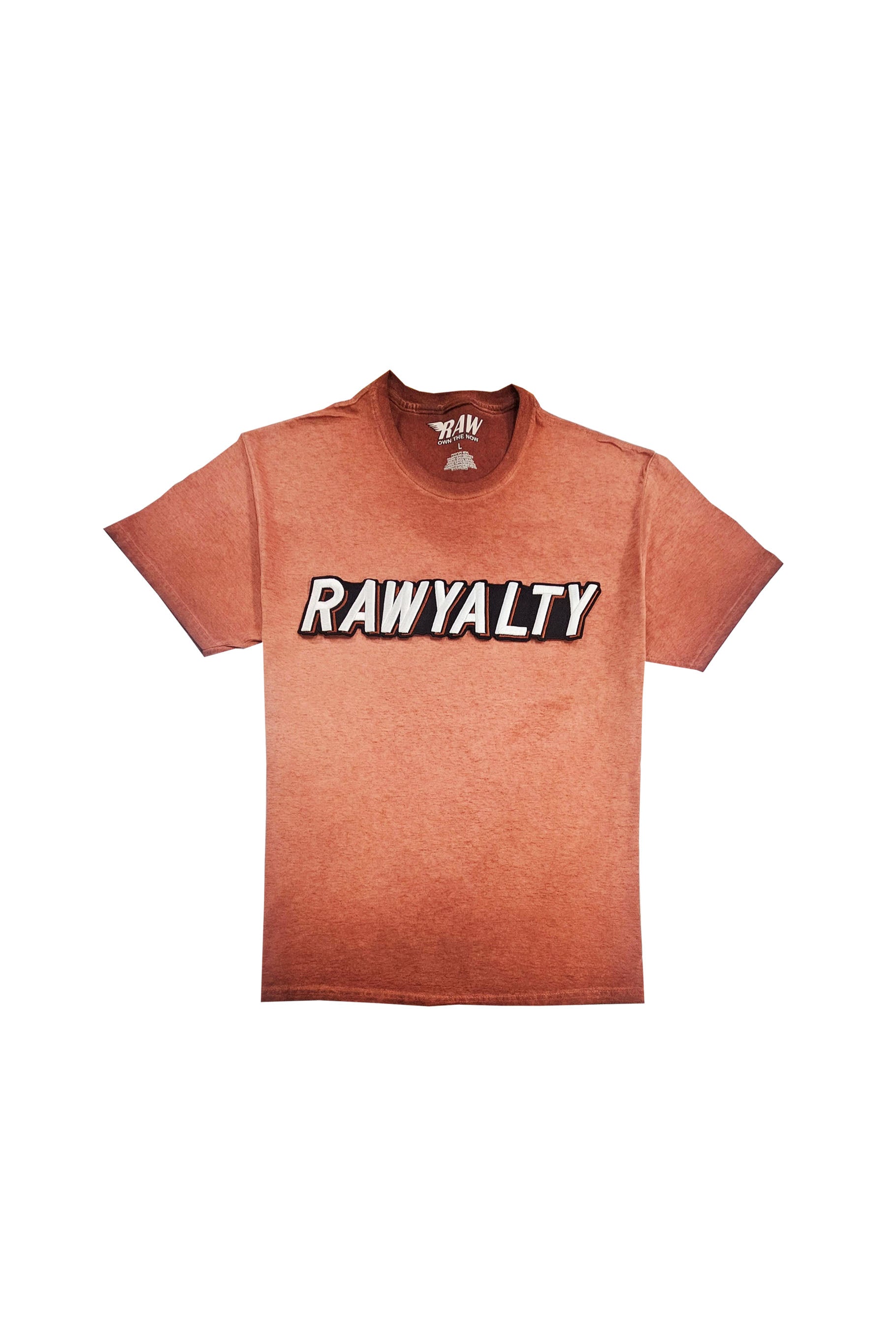 Men 004 RAWYALTY White 3D Embroidery T-Shirt