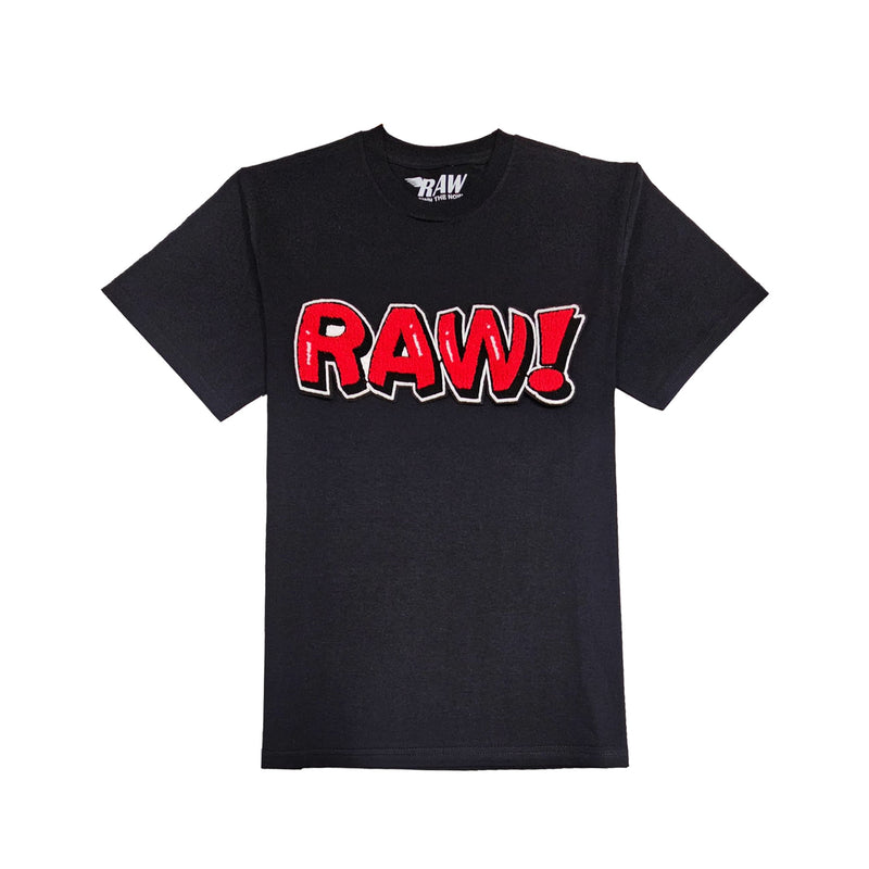 Men 006 RAW Bubble Red Chenille T-Shirt