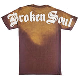 Men Broken Soul Cream Chenille T-Shirt