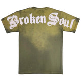 Men Broken Soul Cream Chenille T-Shirt