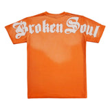 Men Broken Soul Cream Chenille T-Shirt