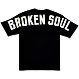 Men BROKEN SOUL BS1W White Silicone T-Shirt