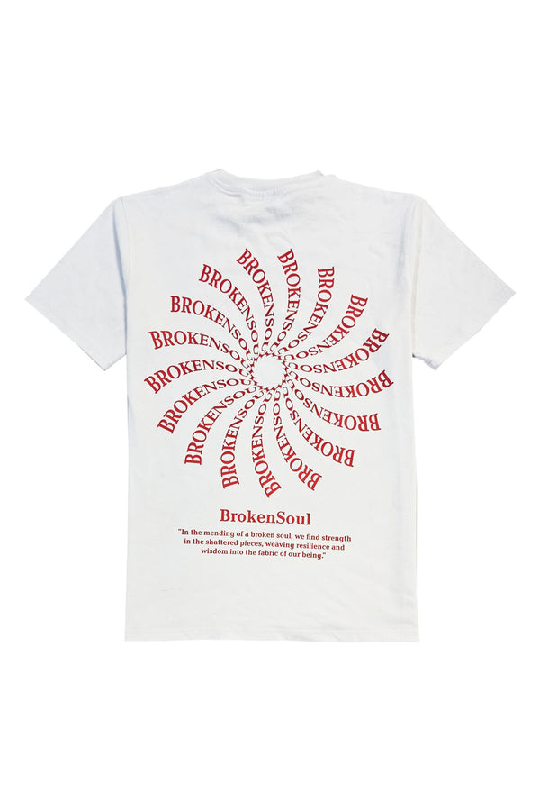 Men Broken Soul Spiral T-Shirt