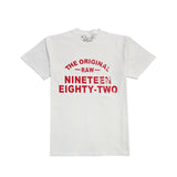 Men The Original -RAW- Red Silicone Crew Neck T-Shirt - Rawyalty Clothing