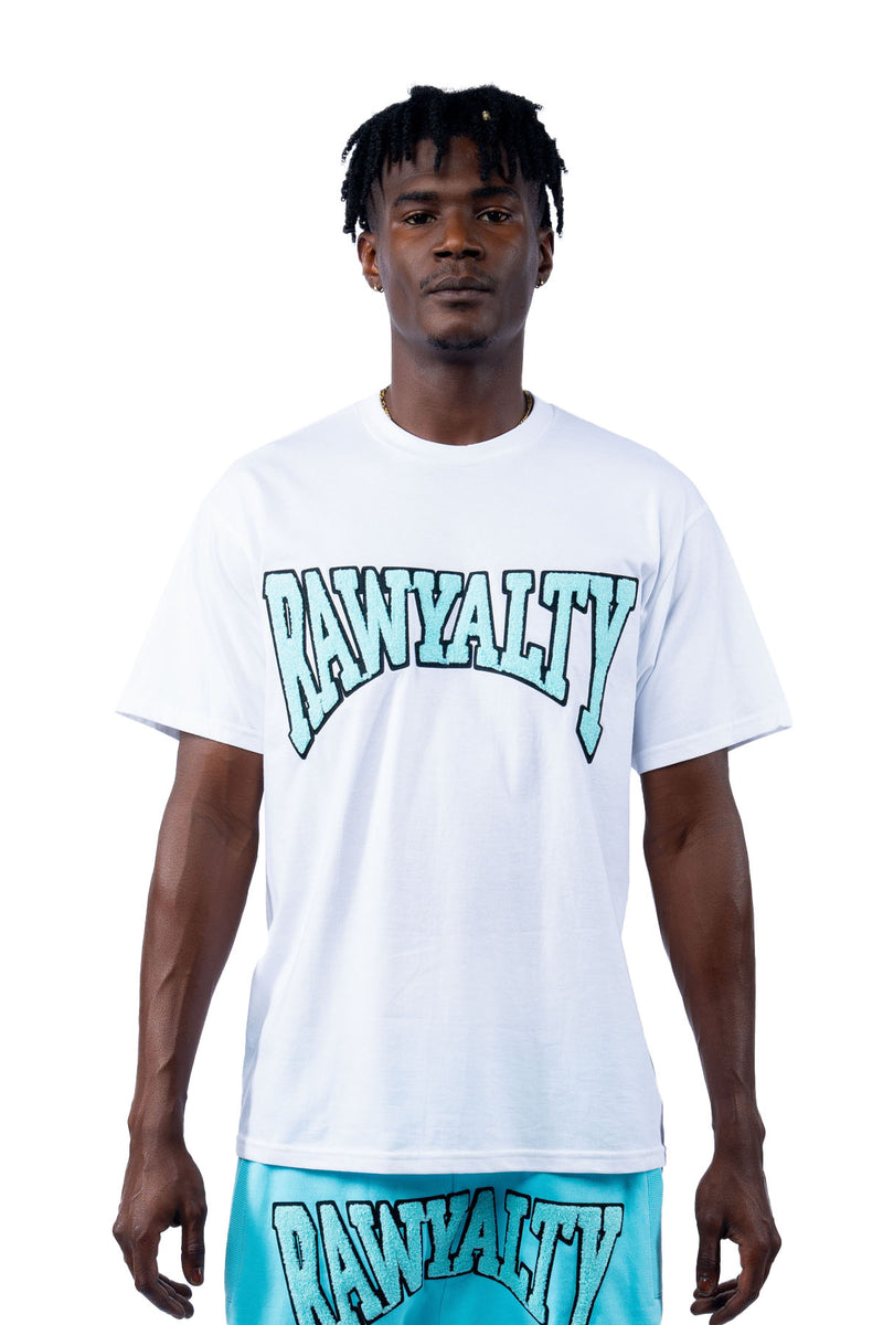Men Rawyalty Aqua Chenille T-Shirt