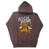 Men Rich Bear Full Bling Hoodie