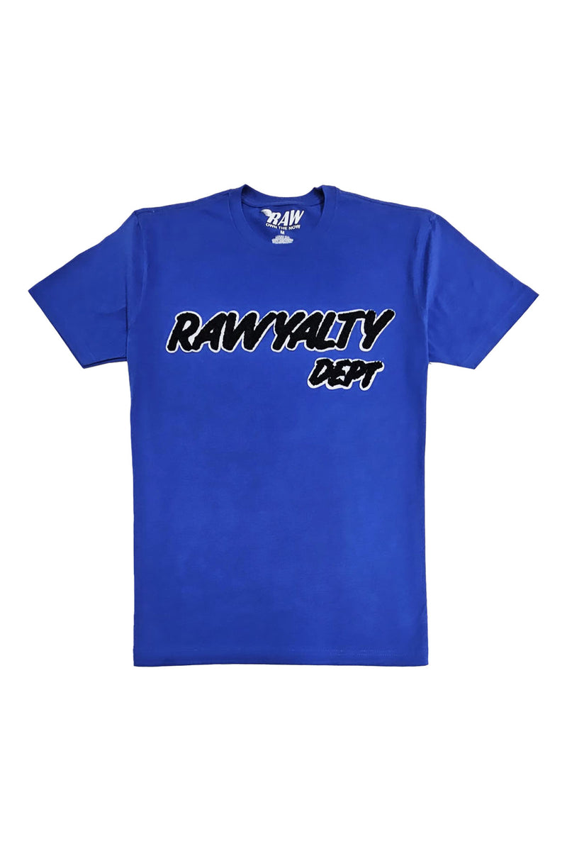 Men Rawyalty Dept Black Chenille T-Shirt