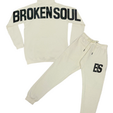 Men BROKEN SOUL Hoodie and Jogger Set