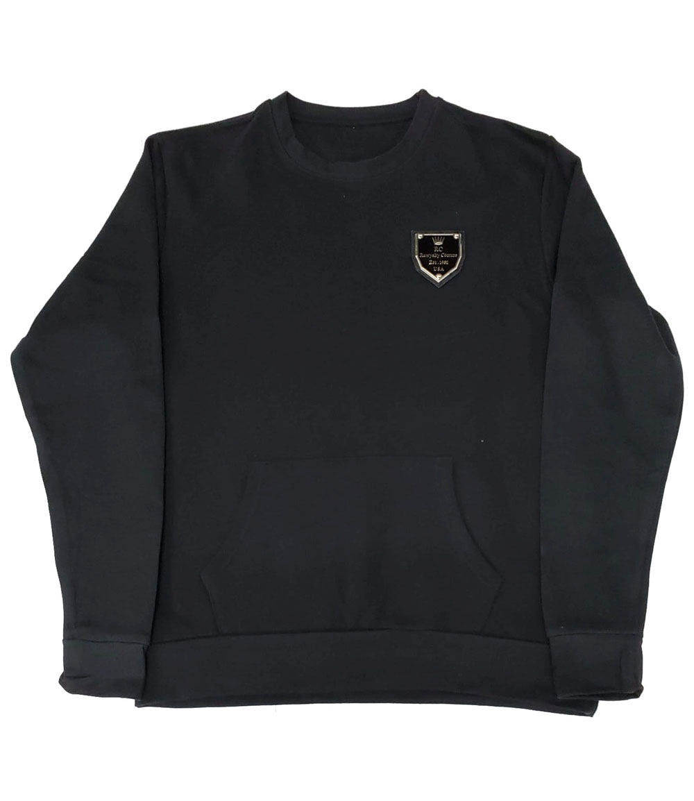 HATA Skull Hand Made Sequin Long Sleeves - Black - Rawyalty Clothing