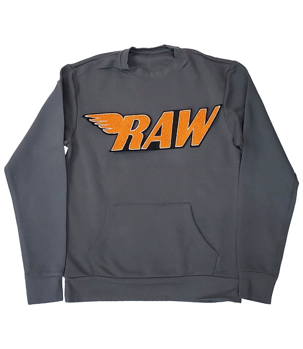 RAW Orange Chenille Long Sleeves - Heavy Metal - Rawyalty Clothing